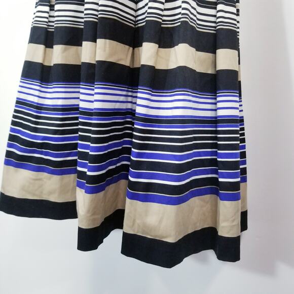 Calvin Klein Stripes Fit & Flare Dress - Picture 4 of 10